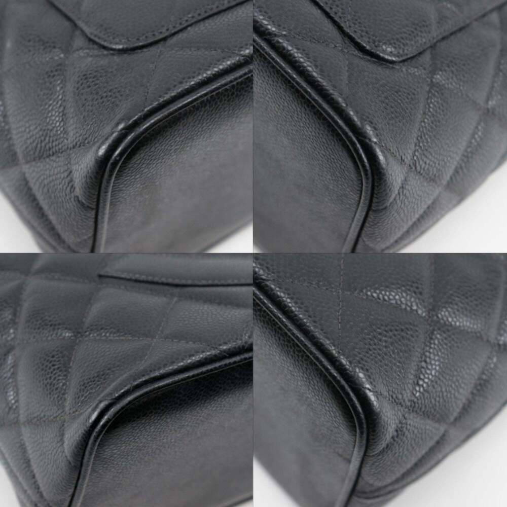 CHANEL Black Caviar Leather Logo Tote Bag - Picture 4 of 14
